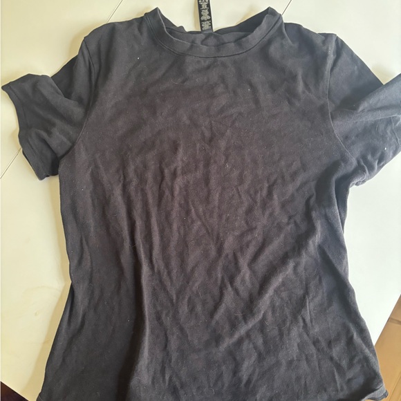 SKIMS Tops - SKIMS Black Short Sleeve Crew Tee